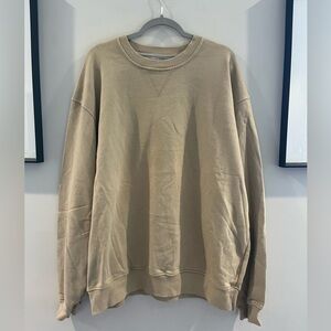 Champion Men's Beige Crewneck Sweatshirt